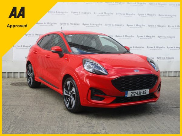 Ford Puma MPV, Petrol Hybrid, 2021, Red