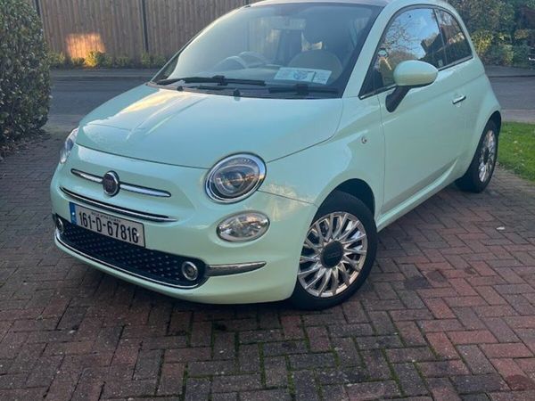 Fiat 500 Hatchback, Petrol, 2016, Green