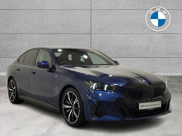 BMW 5-Series Saloon, Petrol Plug-in Hybrid, 2024, Blue
