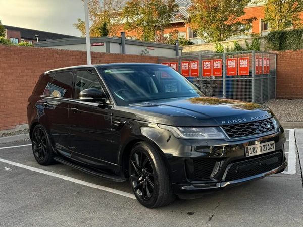 Land Rover Range Rover Sport SUV, Petrol Plug-in Hybrid, 2018, Black
