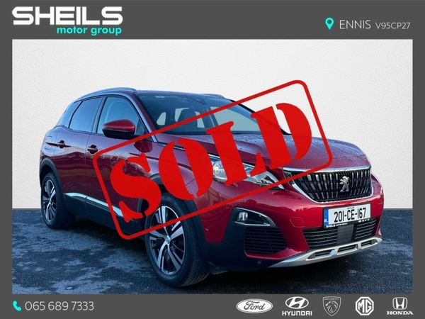 Peugeot 3008 SUV, Petrol, 2020, Red