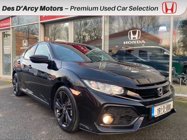 Honda Civic Hatchback, Petrol, 2019, Black