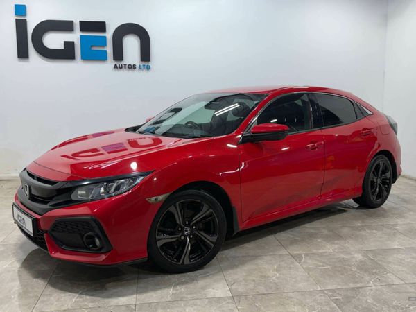 Honda Civic Hatchback, Petrol, 2017, Red