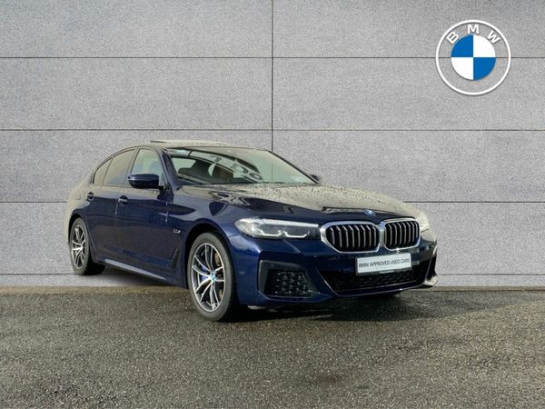 BMW 5-Series Saloon, Petrol Plug-in Hybrid, 2023, Blue