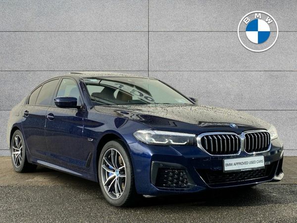BMW 5-Series Saloon, Petrol Plug-in Hybrid, 2023, Blue