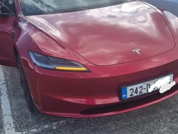 Tesla Model 3 Saloon, Electric, 2024, Red