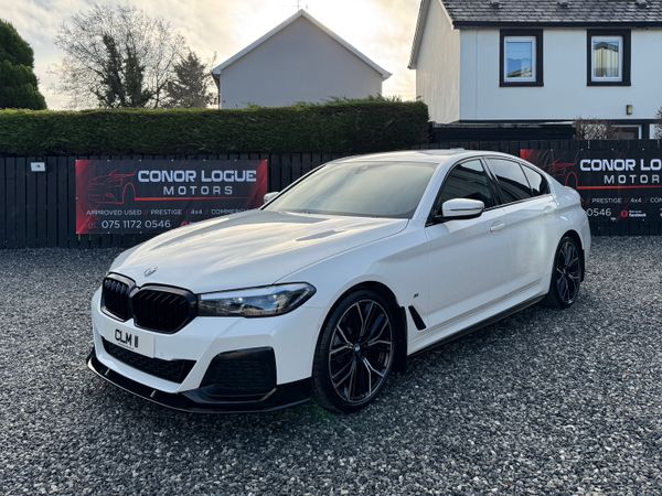 BMW 5-Series Saloon, Diesel Hybrid, 2022, White