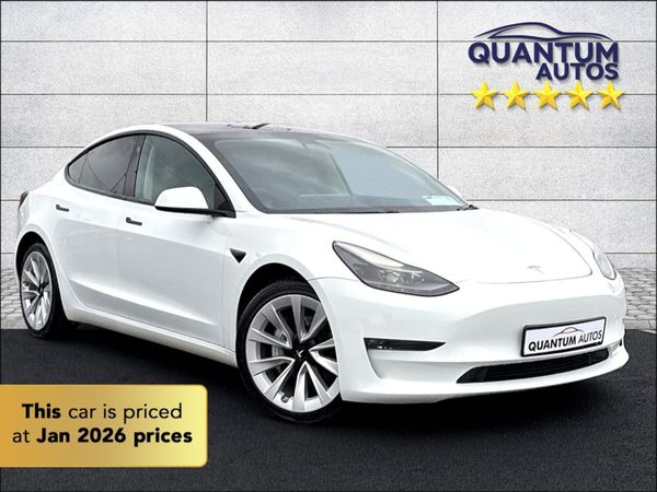 Tesla Model 3 Saloon, Electric, 2022, White