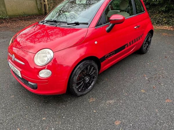 Fiat 500 Hatchback, Petrol, 2011, Red