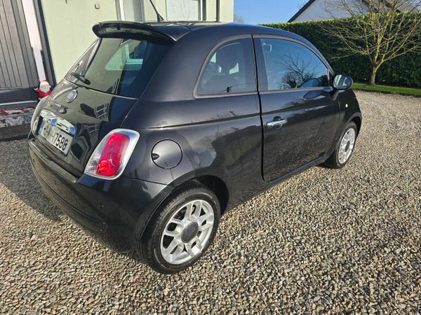 Fiat 500 Hatchback, Petrol, 2010, Black