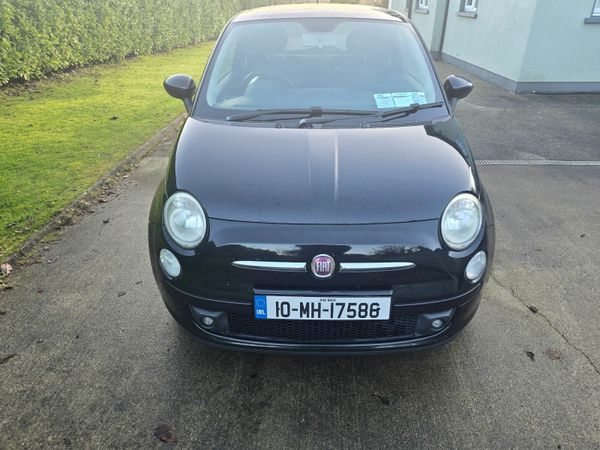 Fiat 500 Hatchback, Petrol, 2010, Black