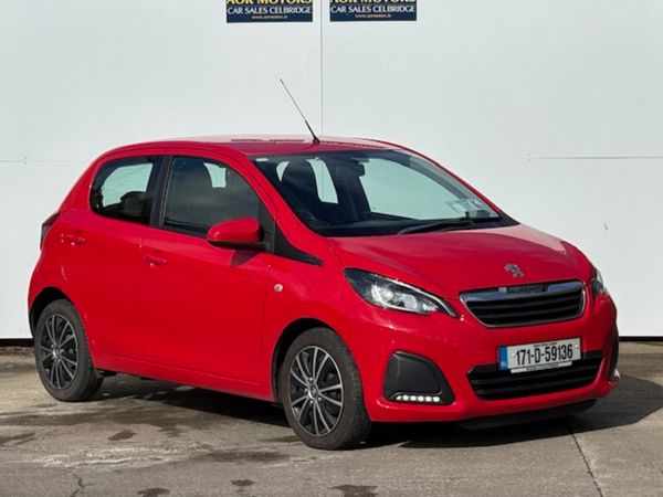 Peugeot 108 Hatchback, Petrol, 2017, Red