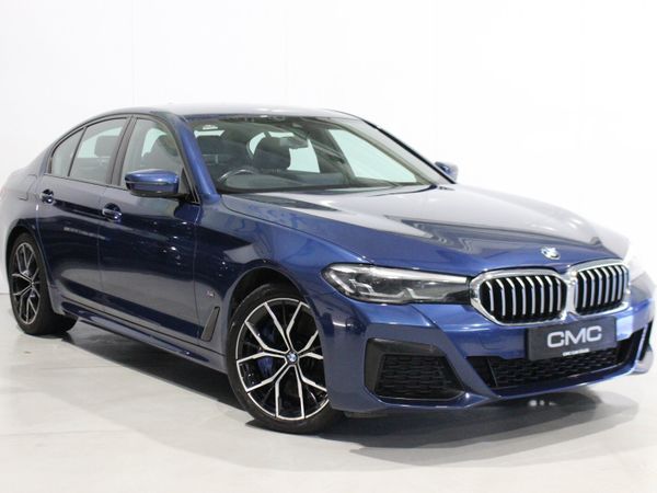BMW 5-Series Saloon, Petrol Hybrid, 2021, Blue