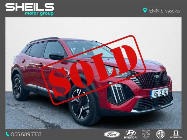Peugeot 2008 MPV, Petrol, 2025, Red