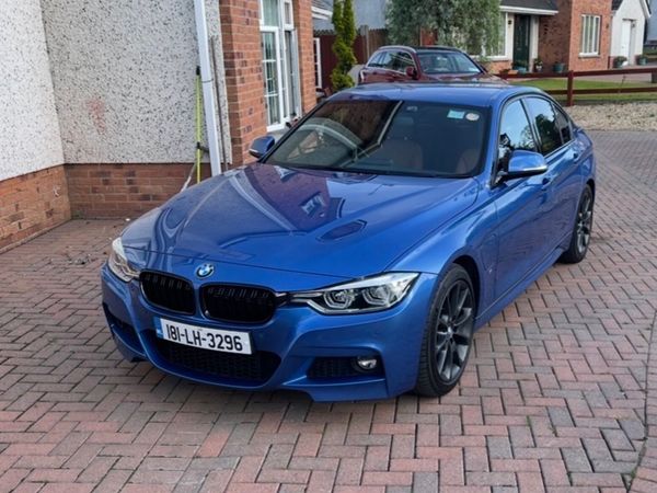 BMW 3-Series Saloon, Petrol Plug-in Hybrid, 2018, Blue