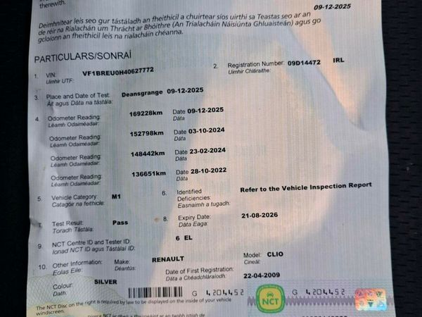 Renault Clio Hatchback, Ethanol Petrol, 2009, Silver