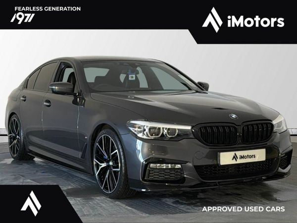 BMW 5-Series Saloon, Petrol Plug-in Hybrid, 2018, Grey