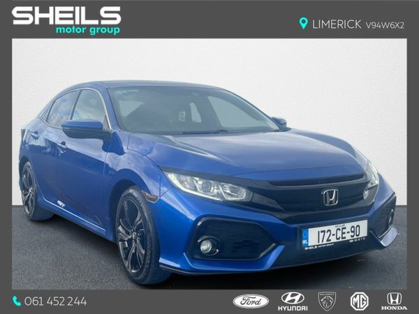 Honda Civic Hatchback, Petrol, 2017, Blue