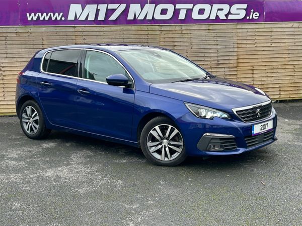 Peugeot 308 Hatchback, Diesel Hybrid, 2017, Blue