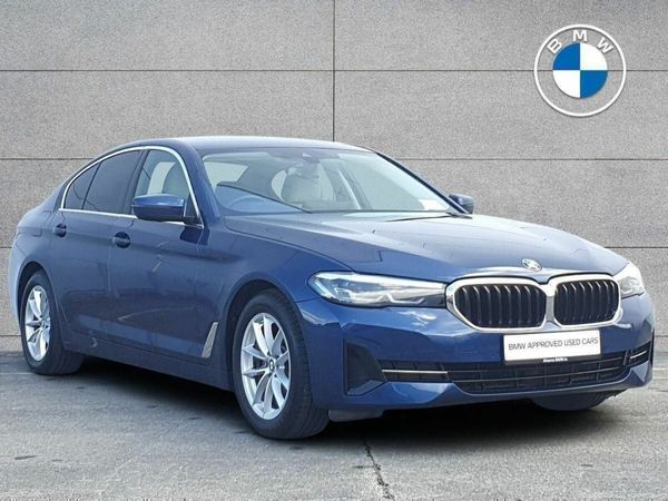 BMW 5-Series Saloon, Diesel Hybrid, 2022, Blue