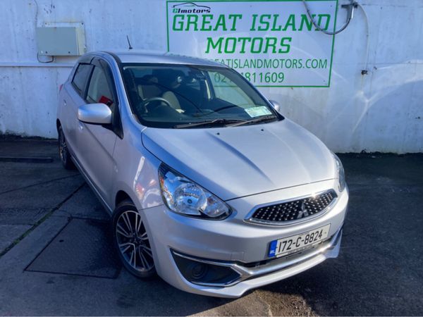 Mitsubishi Mirage Hatchback, Petrol, 2017, Silver