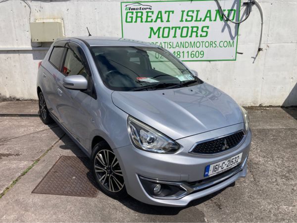 Mitsubishi Mirage Hatchback, Petrol, 2016, Silver