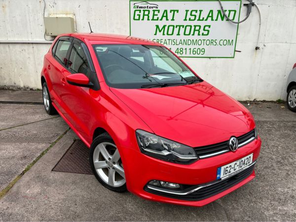 Volkswagen Polo Hatchback, Petrol, 2016, Red