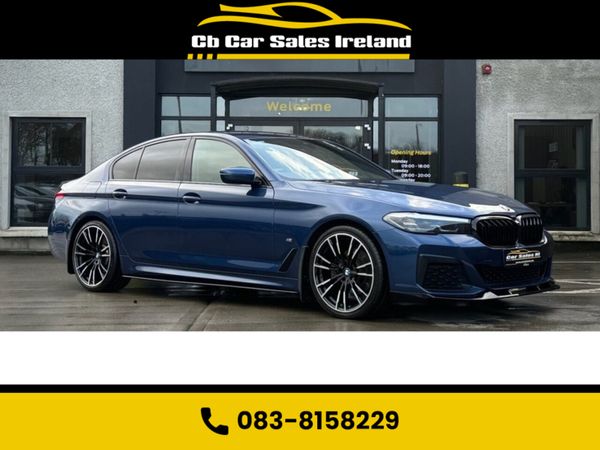 BMW 5-Series Saloon, Diesel Hybrid, 2021, Blue