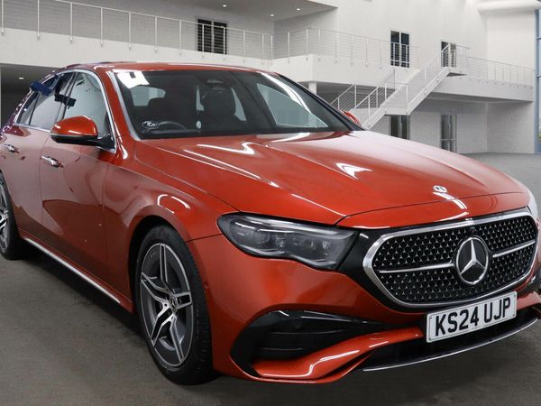 Mercedes-Benz E-Class Saloon, Diesel Hybrid, 2024, Red