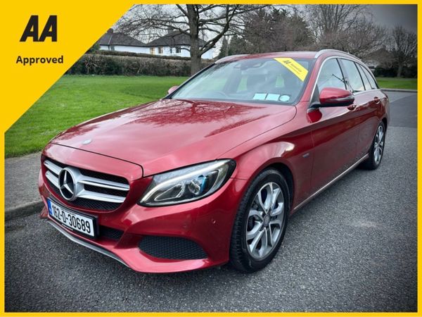 Mercedes-Benz C-Class Estate, Petrol Plug-in Hybrid, 2016, Red