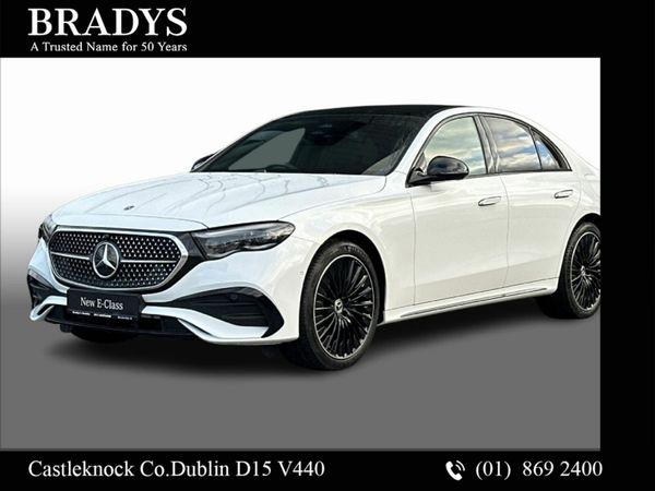 Mercedes-Benz E-Class Saloon, Diesel Plug-in Hybrid, 2026, White