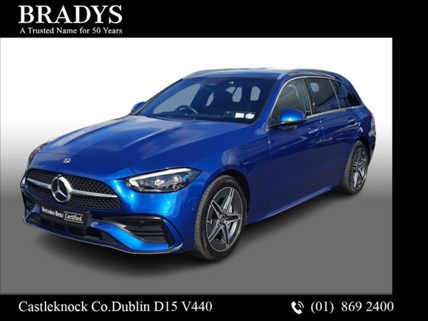 Mercedes-Benz C-Class Estate, Petrol Plug-in Hybrid, 2023, Blue