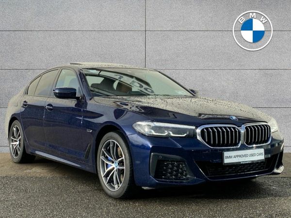 BMW 5-Series Saloon, Petrol Plug-in Hybrid, 2023, Blue