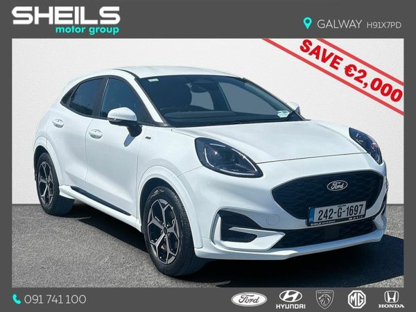 Ford Puma MPV, Petrol Hybrid, 2024, White