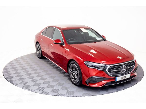 Mercedes-Benz E-Class Saloon, Diesel Hybrid, 2024, Red