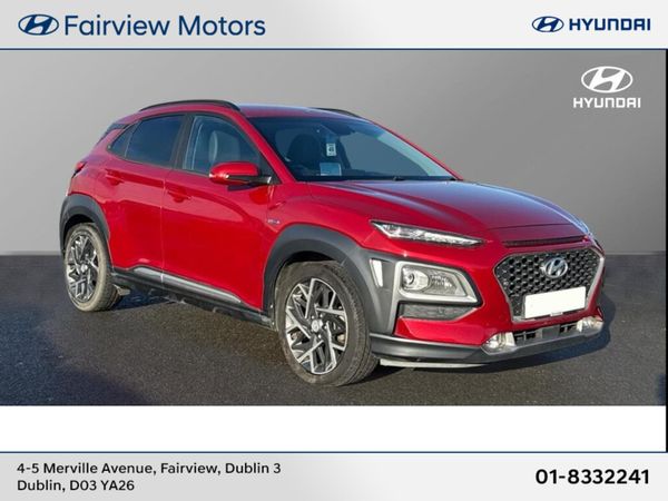 Hyundai KONA SUV, Petrol Hybrid, 2020, Red