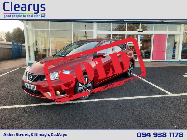 Nissan Pulsar Hatchback, Petrol, 2018, Red