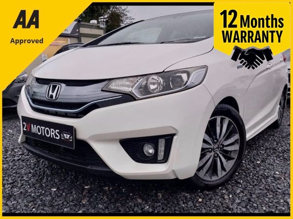 Honda Fit Hatchback, Petrol Hybrid, 2014, White