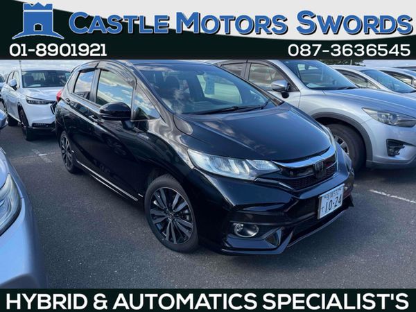 Honda Fit Hatchback, Petrol Hybrid, 2017, Black