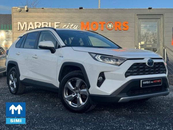 Toyota RAV4 Estate, Petrol Hybrid, 2020, White