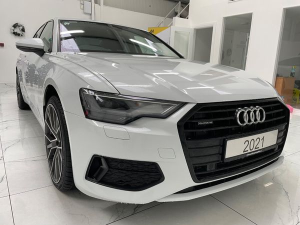 Audi A6 Saloon, Petrol Hybrid, 2021, White