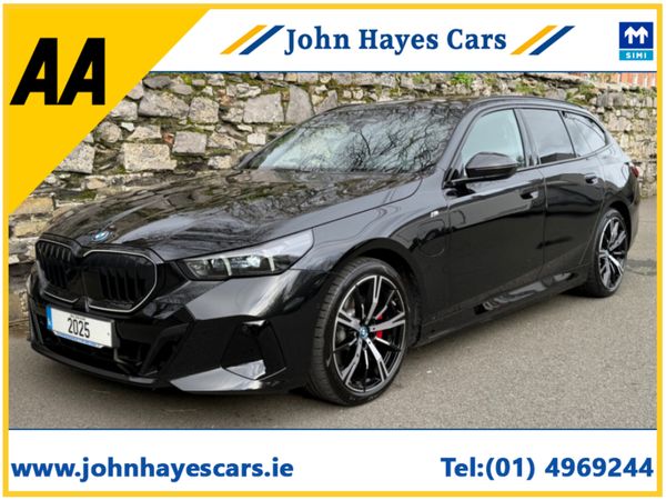 BMW 5-Series Estate, Petrol Plug-in Hybrid, 2025, Black