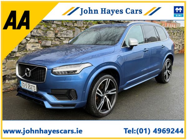 Volvo XC90 MPV, Petrol Plug-in Hybrid, 2017, Blue