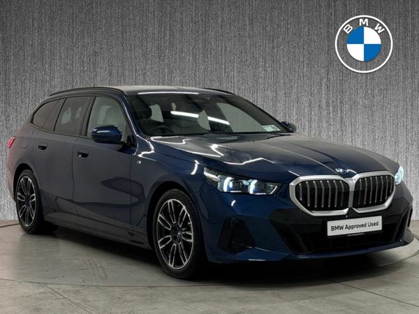 BMW 5-Series Estate, Petrol Plug-in Hybrid, 2025, Blue
