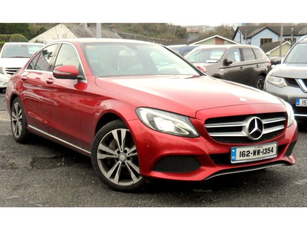 Mercedes-Benz C-Class Saloon, Petrol Plug-in Hybrid, 2016, Red