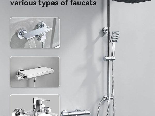 Adjustable Shower Riser Rail Kit with 10 Square for sale in Co. Dublin ...