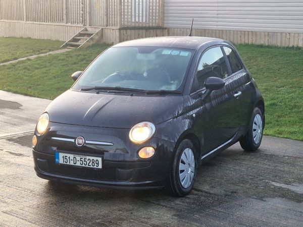 Fiat 500 Hatchback, Petrol, 2015, Black