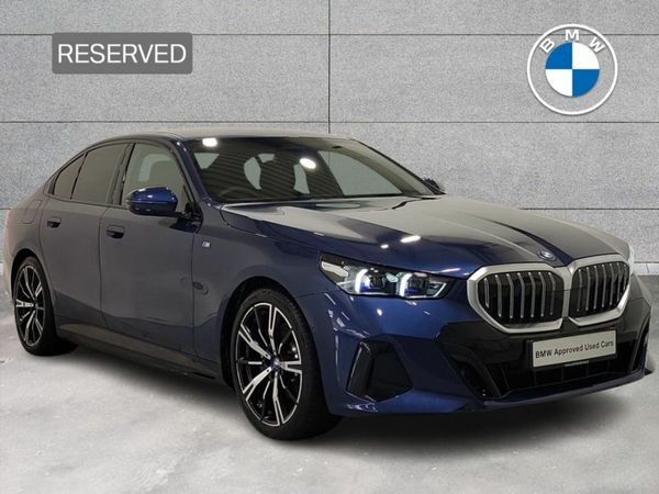 BMW 5-Series Saloon, Petrol Plug-in Hybrid, 2025, Blue