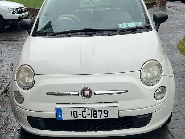 Fiat 500 Hatchback, Petrol, 2010, White
