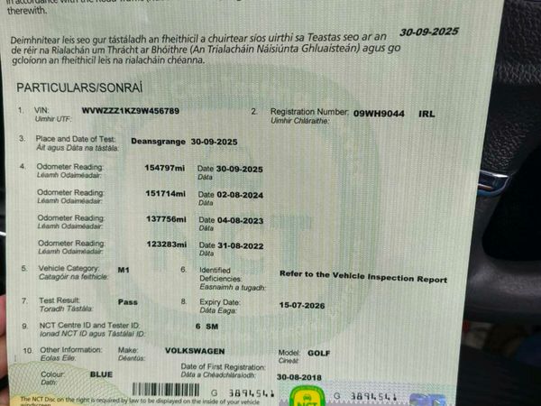 Volkswagen Golf Hatchback, Petrol, 2009, Blue